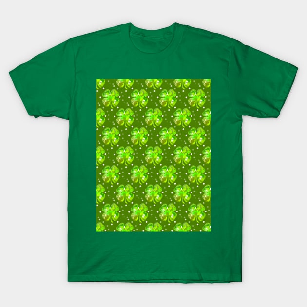 ST PADDYS Day  Four Leaf Clover - St Patricks Day Art T-Shirt by SartorisArt1